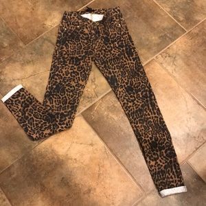 H&M leopard print pants